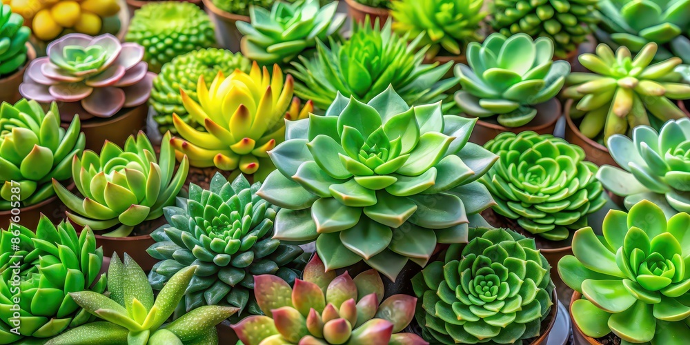 Green artificial succulents plants for home and garden decoration Green artificial succulents plants for home and garden decoration