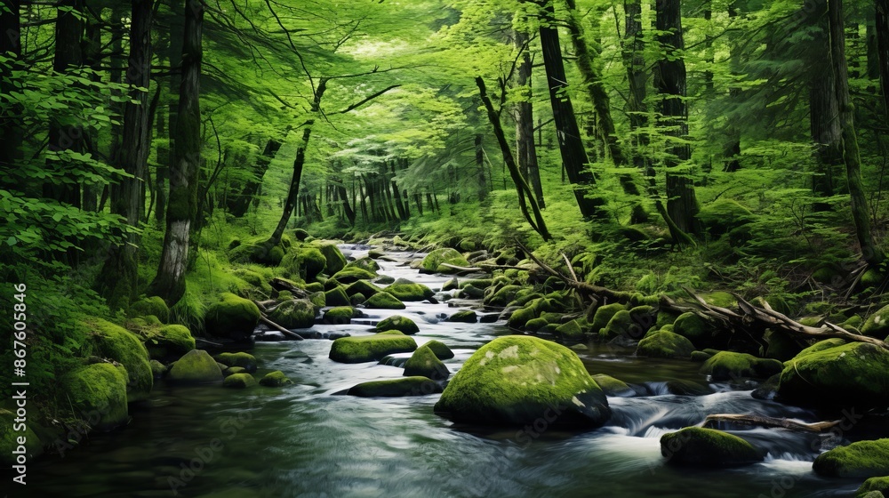 Mystical Forest Stream. Mystical Forest Stream.