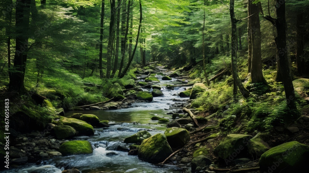 Mystical Forest Stream. Mystical Forest Stream.