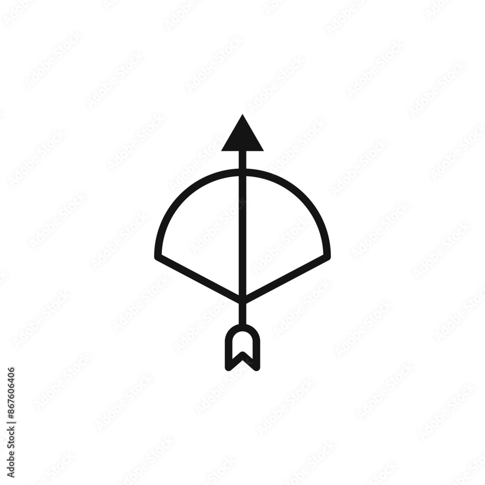 Bow Arrow Icon Set Archery Equipment Illustrations for Hunting and Outdoor Sports Bow Arrow Icon Set Archery Equipment Illustrations for Hunting and Outdoor Sports