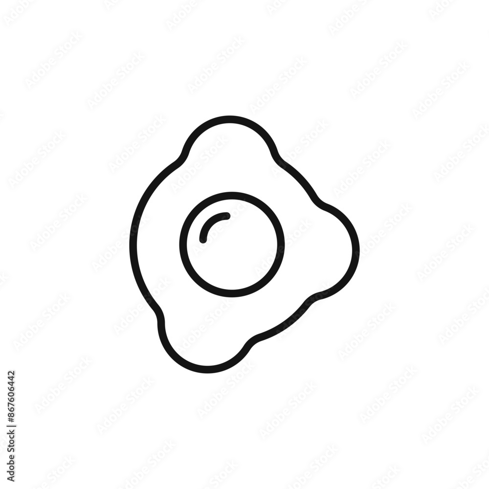 Fried Egg Icon Set Breakfast Food Illustrations for Culinary and Recipe Projects Fried Egg Icon Set Breakfast Food Illustrations for Culinary and Recipe Projects