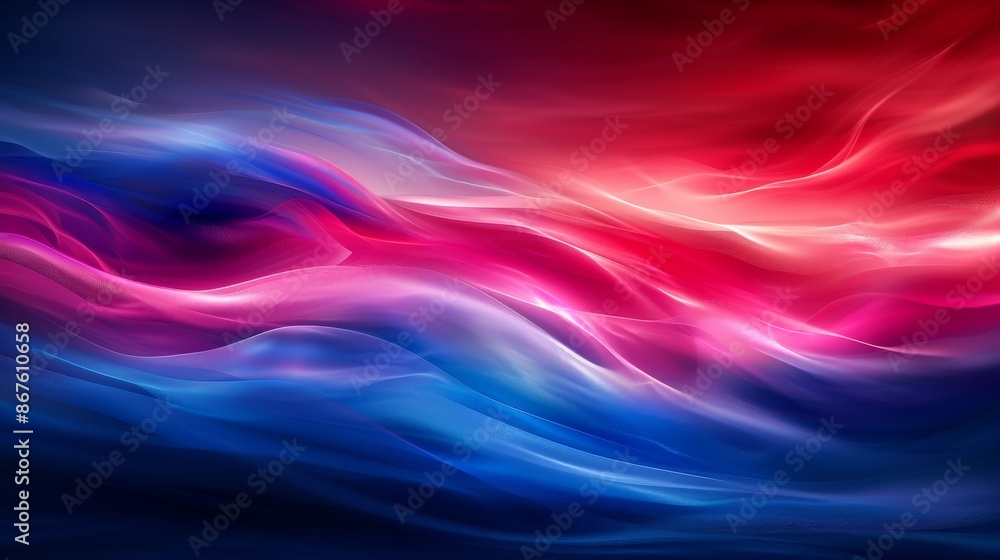 Naklejka premium abstract background with smooth lines in blue, red and purple colors