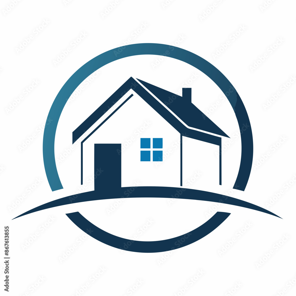 House logo vector art illustration.
House logo vector art illustration.