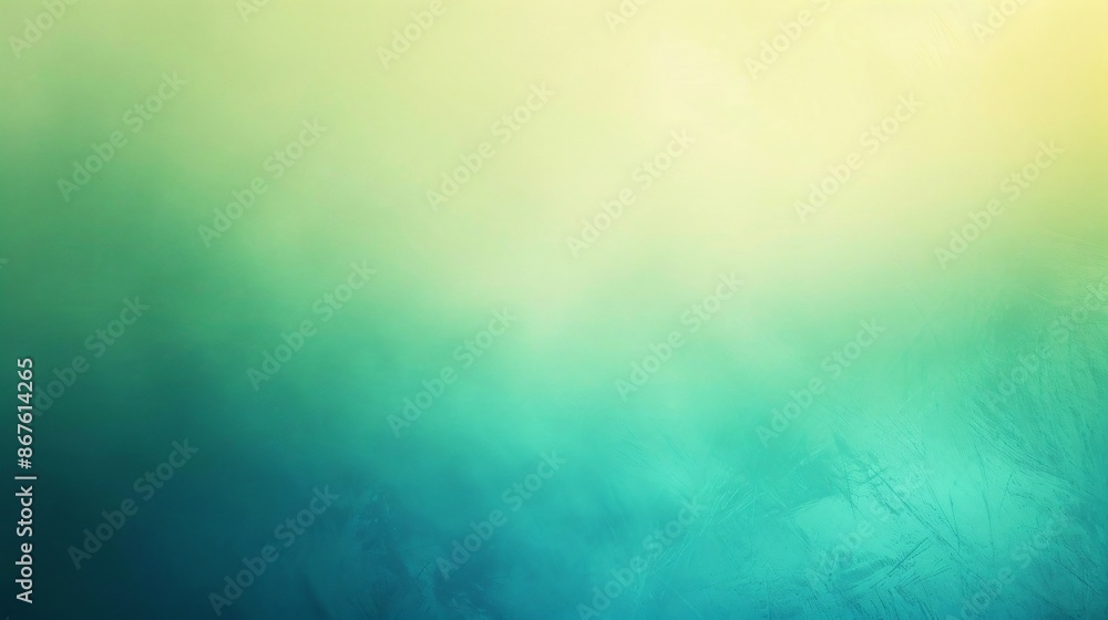Fototapeta premium Serene Pastel Green to Turquoise Gradient Background for a Fresh Modern Aesthetic