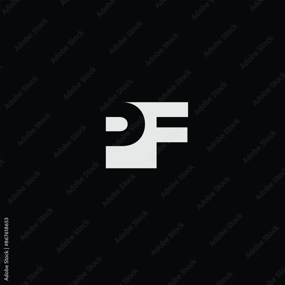 Creative Professional Trendy and Minimal Letter PF FP Logo Design in Black and White Color, Initial Based Alphabet Icon Logo in Editable Vector Format Creative Professional Trendy and Minimal Letter PF FP Logo Design in Black and White Color, Initial Based Alphabet Icon Logo in Editable Vector Format