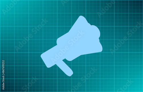 Vector illustration on blue background.