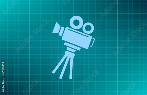 Vector illustration on blue background.