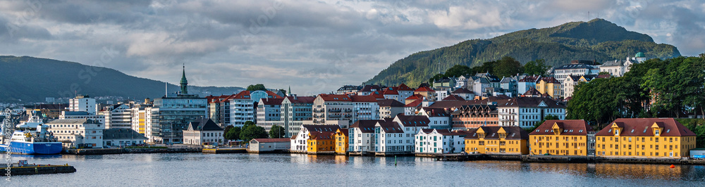 Obraz premium Bergan Norway harbor