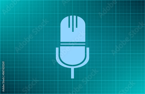 Vector illustration on blue background.