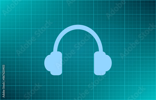 Vector illustration on blue background.
