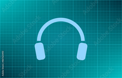 Vector illustration on blue background.