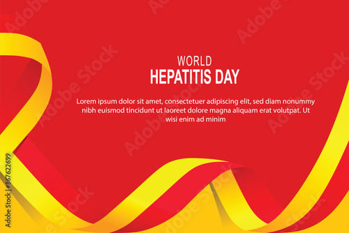 World Hepatitis Day background.