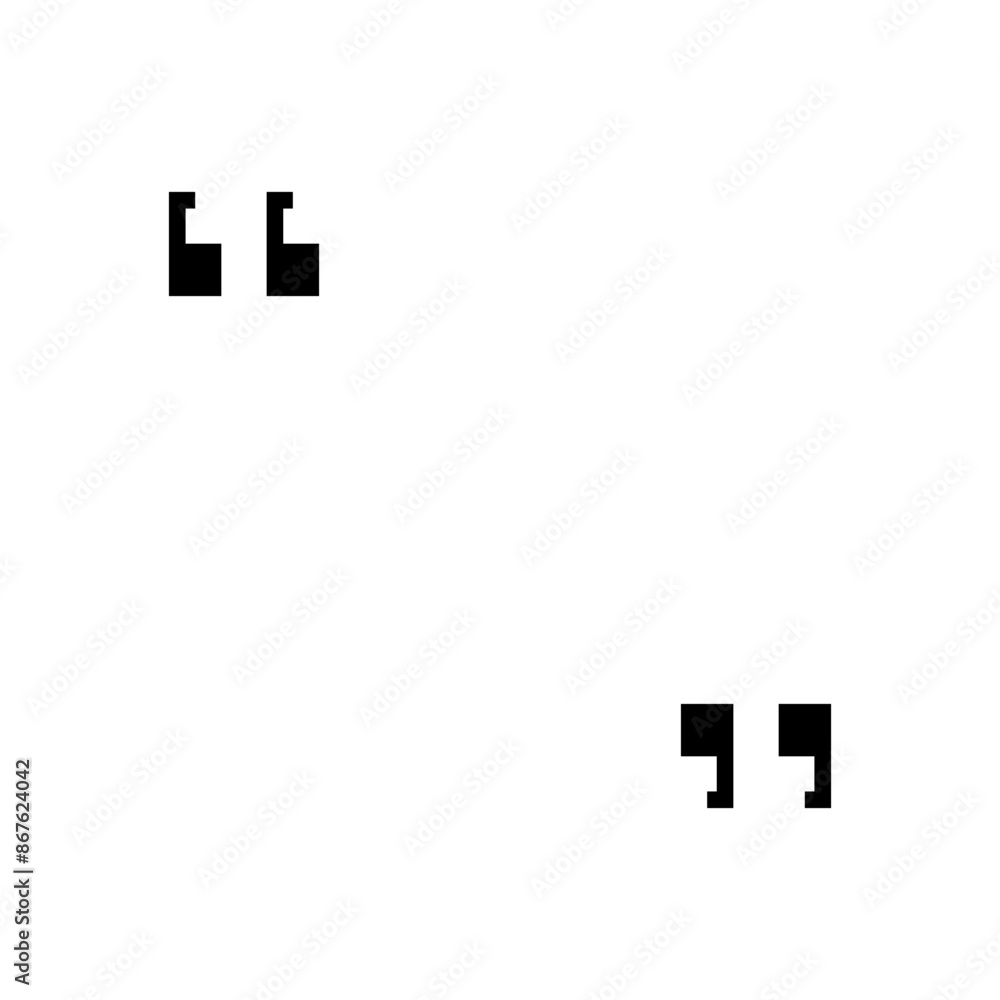 Quote Frame Blank Template. Quote Box Icon. Talk Remark Quotation Frame. Vector Illustration Quote Frame Blank Template. Quote Box Icon. Talk Remark Quotation Frame. Vector Illustration