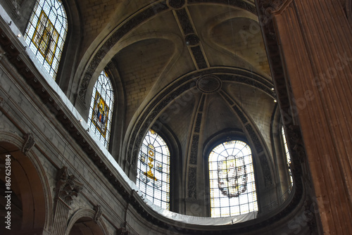 st Sulpice church, treet of paris, beauty of paris architecture of paris, symbole of paris photo