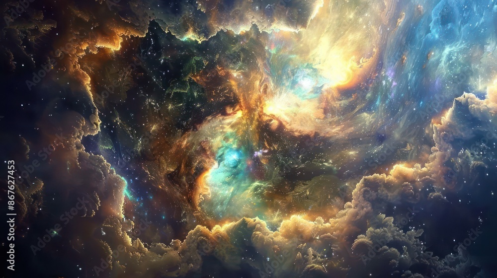 A mysterious, glowing cosmic echo in the universe., image of galaxy universe space beautiful like magic in dream. A mysterious, glowing cosmic echo in the universe., image of galaxy universe space beautiful like magic in dream.