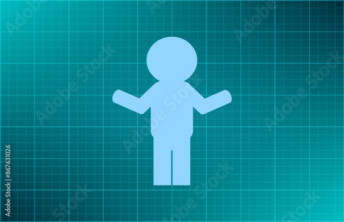 Vector illustration on blue background.