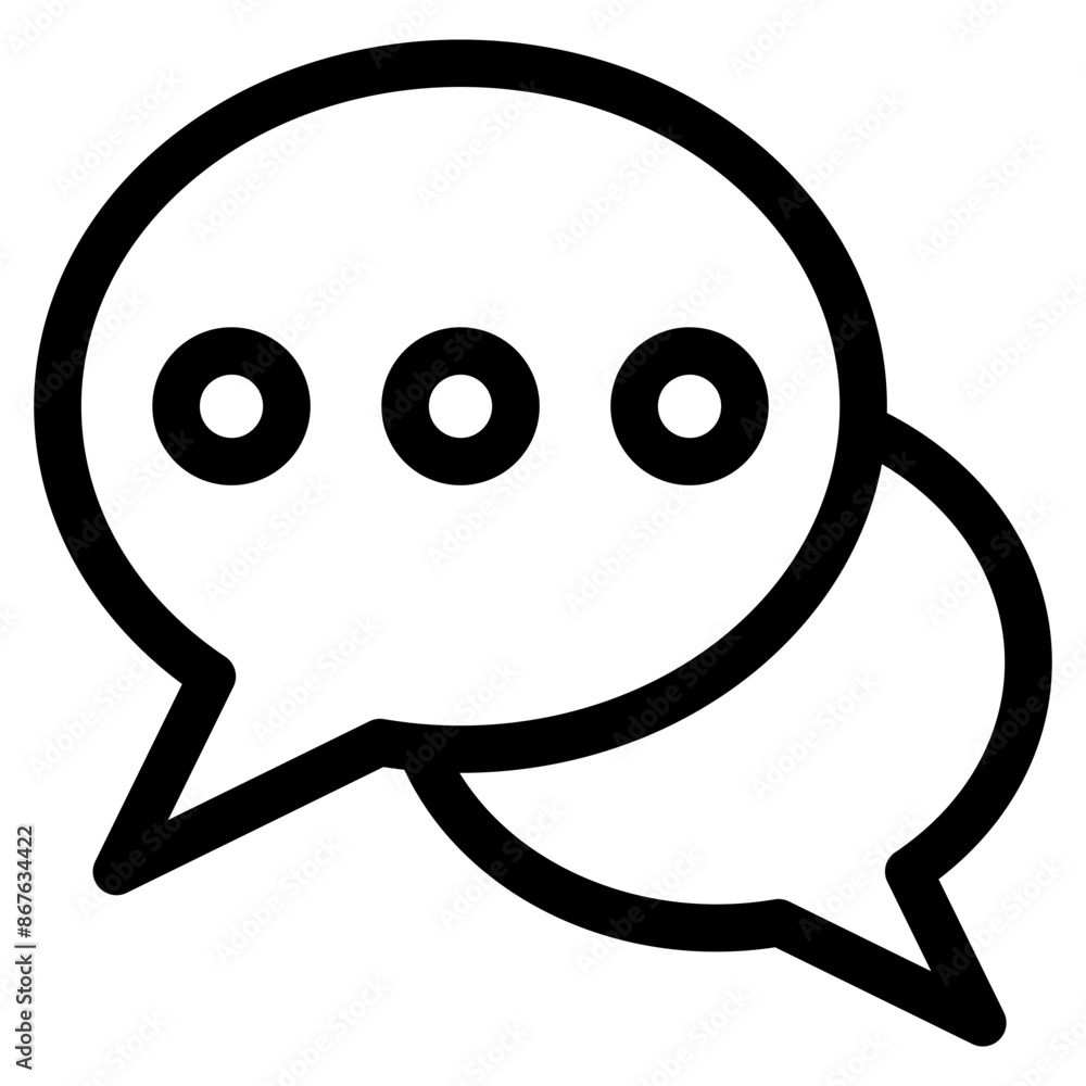 Obraz premium Chat Bubble Icon Element For Design