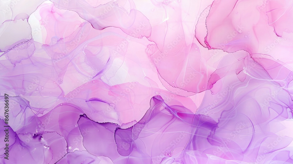 An abstract alcohol ink fluid art background in soft lavender and pastel pink, creating a dreamy and ethereal atmosphere. An abstract alcohol ink fluid art background in soft lavender and pastel pink, creating a dreamy and ethereal atmosphere.