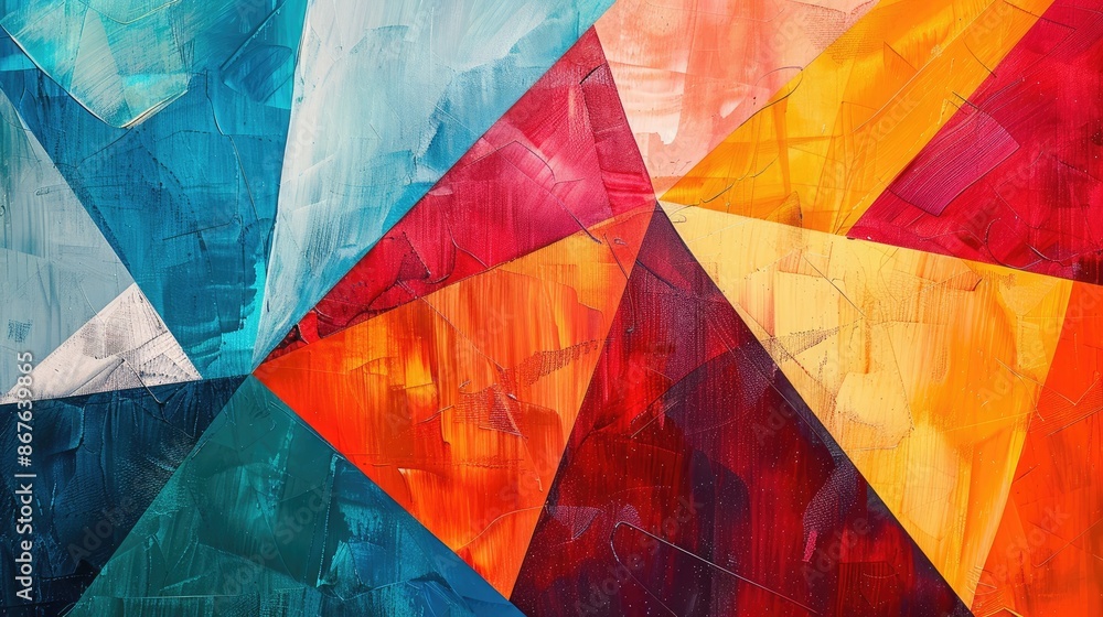 Abstract Colorful Geometric Shapes Abstract Colorful Geometric Shapes
