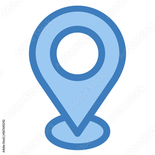 Location Pin Icon Element For Design