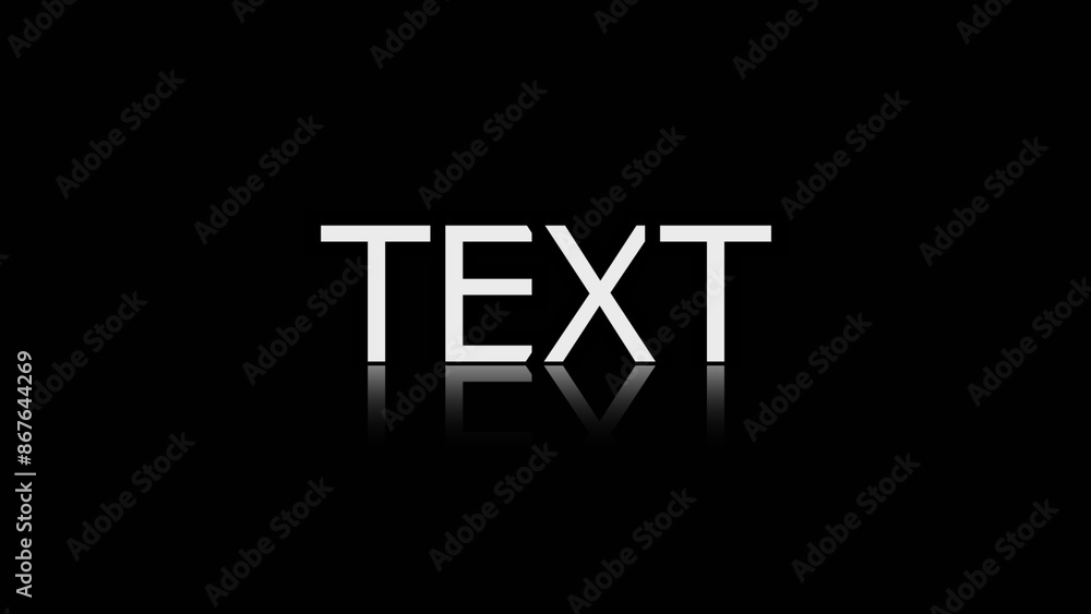 Obraz premium Text effect design.3d rendaring black background