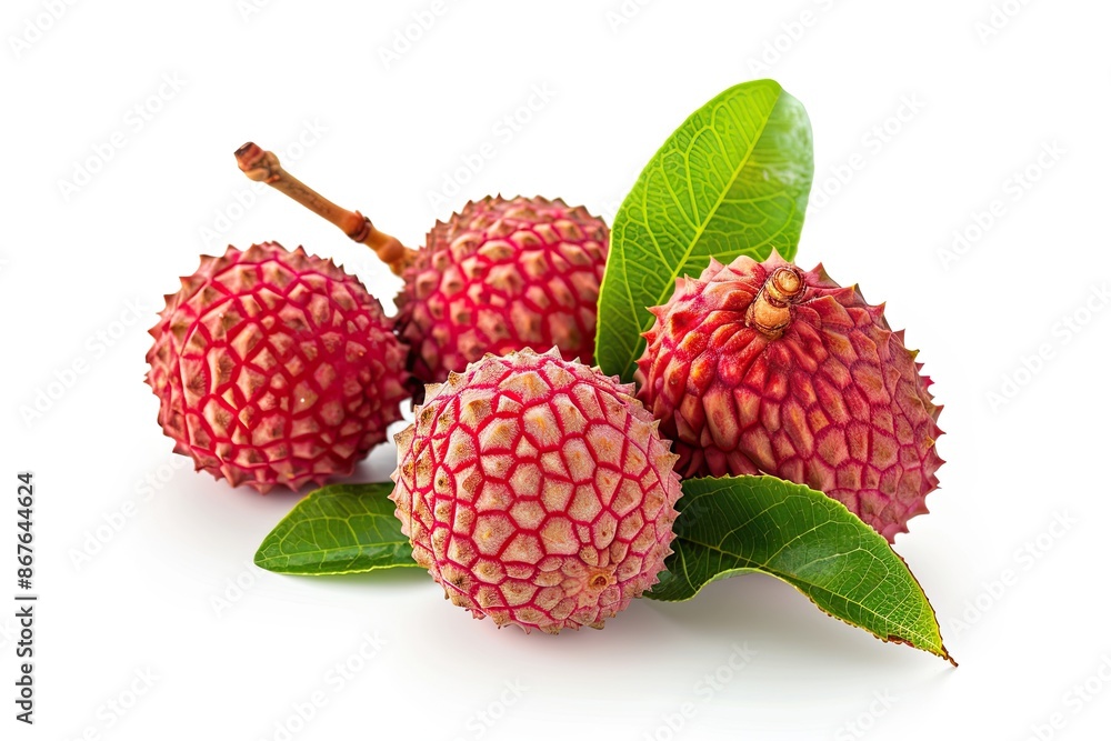 lychees on isolates background lychees on isolates background