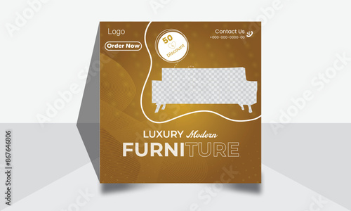 Furniture social media post design