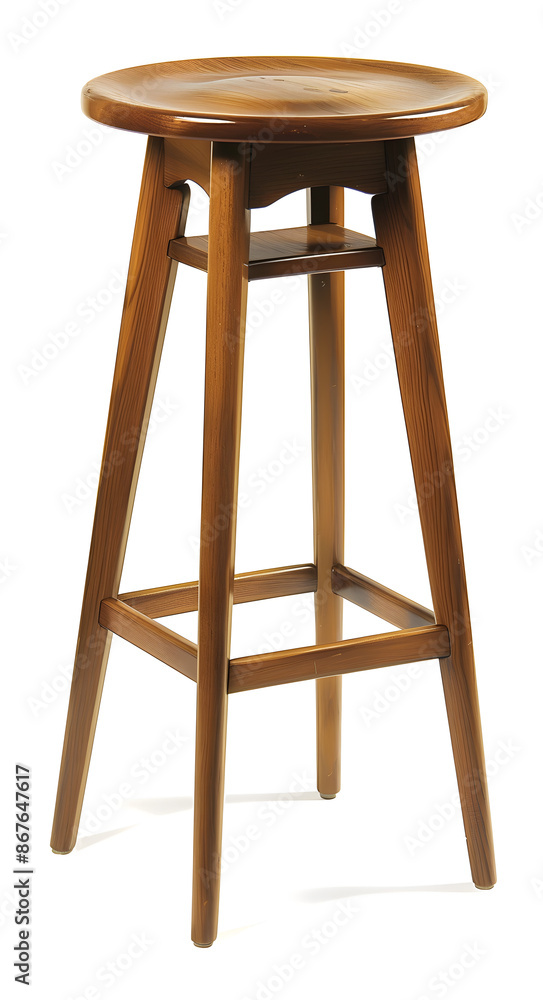 wooden chair isolated on white background ai generative wooden chair isolated on white background ai generative