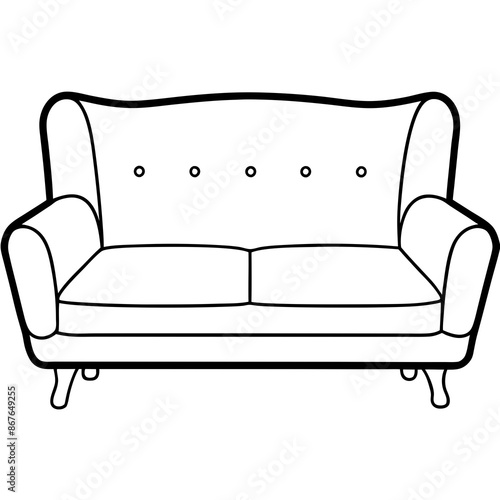 Sofa vector illustration 