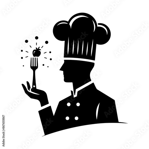 Chef hat vector silhouette. Chef silhouette , chef poses silhouette , chef standing silhouette , cooking silhouette , food silhouette , chef character silhouette , kitchen silhouette , chef cap 