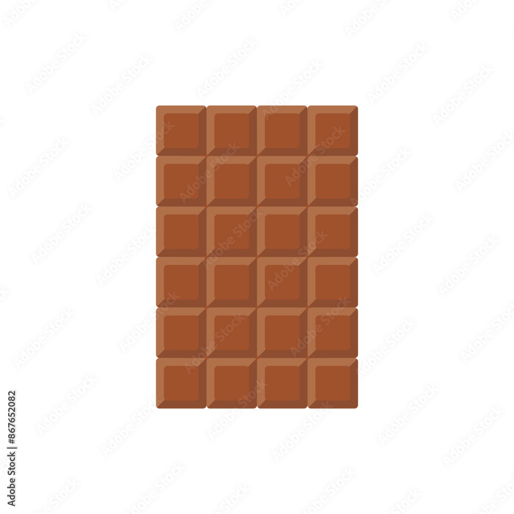 Flat Chocolate Bar Element Illustrations Flat Chocolate Bar Element Illustrations