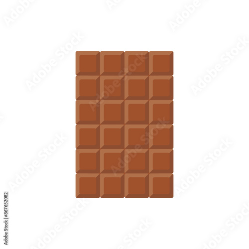 Flat Chocolate Bar Element Illustrations
