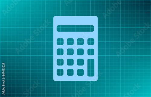 Vector illustration on blue background.