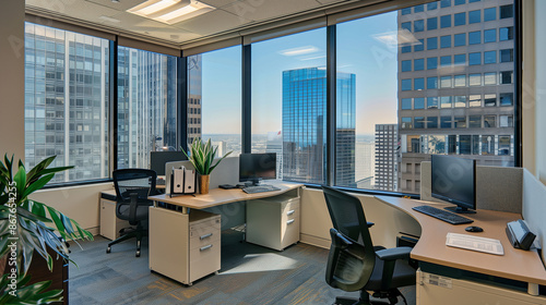 Office space for lease in business district