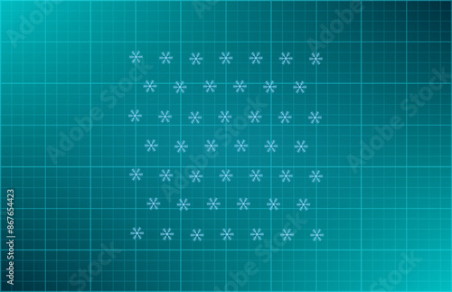 Vector illustration on blue background.