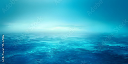 Cool gradient background moving from deep blue to light turquoise, offering a refreshing and calming atmosphere, suitable for wellness products or aquatic-themed items