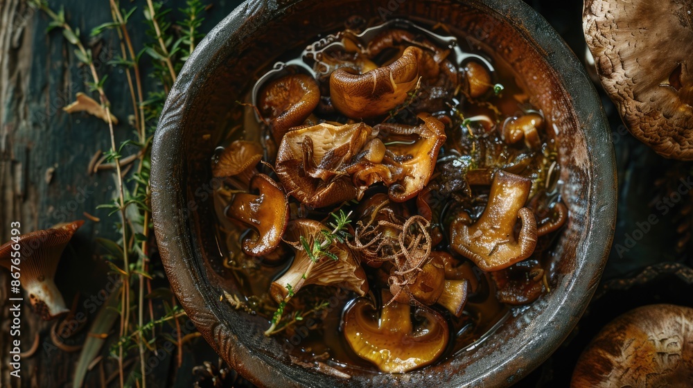 Fototapeta premium Marinated Fungi