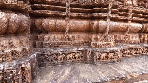 The Famous Konark Sun Temple, Which was built in 13th century.Sun Temple at Konark, Odisha, India
UNESCO world heritage site
Konark temple historical chariot wheels, India photo