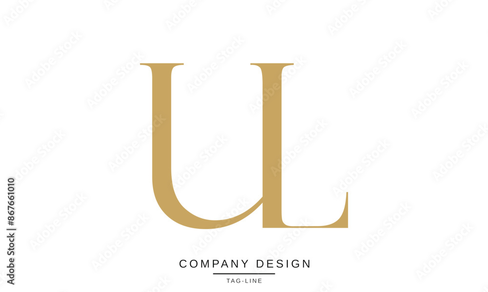 UL, LU Abstract Letters Logo Monogram design Font Icon Vector Initials UL, LU Abstract Letters Logo Monogram design Font Icon Vector Initials