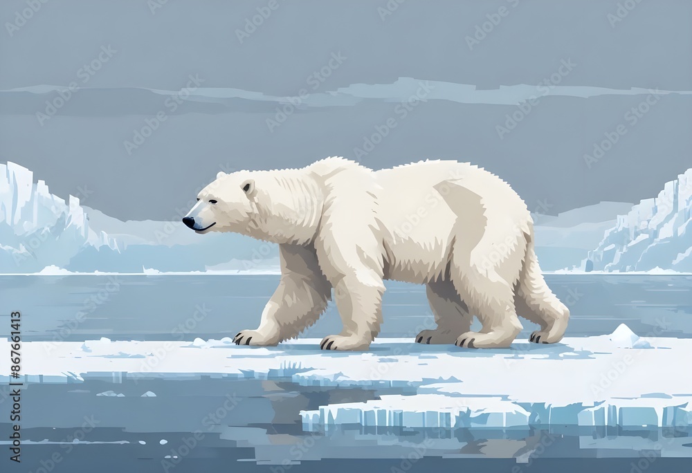 polar bears pixel art polar bears pixel art