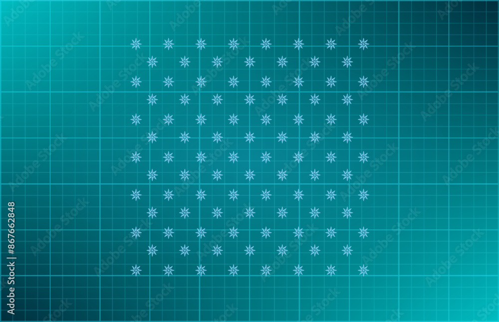 Obraz premium Vector illustration on blue background.