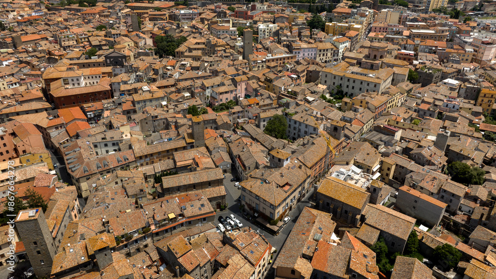 Aerial view of the historic center of Viterbo, Lazio, Italy. Aerial view of the historic center of Viterbo, Lazio, Italy.