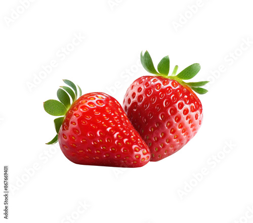 Wallpaper Mural Fresh strawberries on transparent background Torontodigital.ca