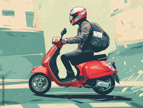 courier scooter © นัฐพล ตันยวม