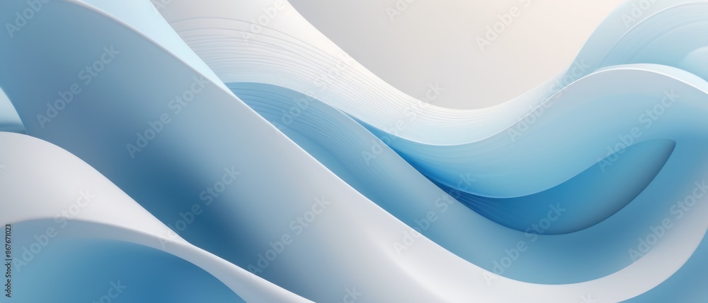 Abstract blue and white wave design with smooth flowing lines and gradient shades. Perfect for modern and minimalist backgrounds. Abstract blue and white wave design with smooth flowing lines and gradient shades. Perfect for modern and minimalist backgrounds.