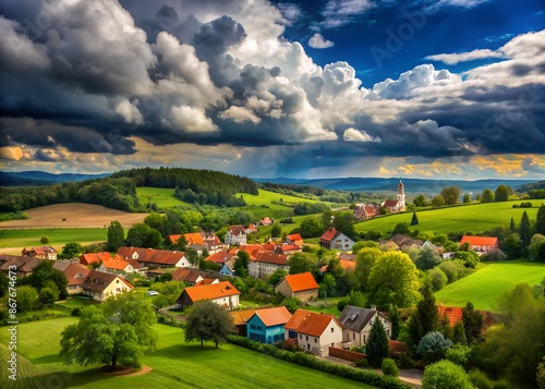 Beautyful sky with dark clouds photography