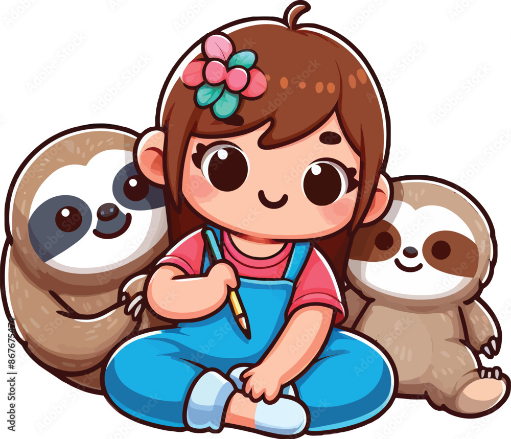 Naklejka premium International Friendship Day Vector Sticker Design.
