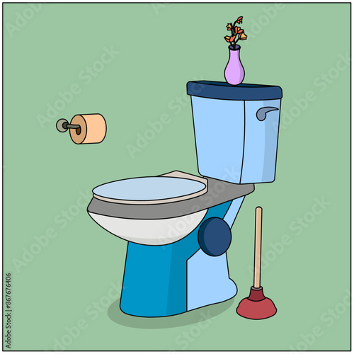 Toilet Room Cartoon