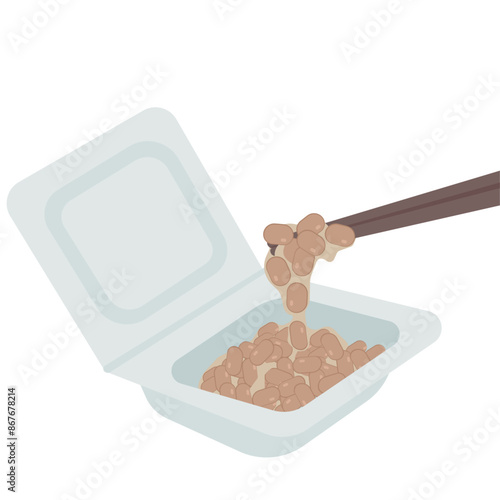 納豆のイラスト