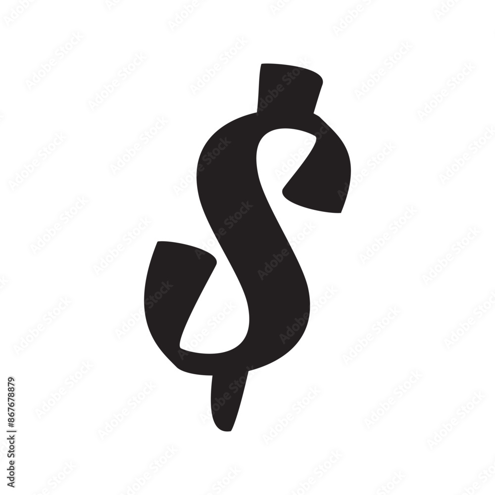 American dollar currency or dollar symbol flat icon for apps and websites. vector illustration. EPS 10/AI American dollar currency or dollar symbol flat icon for apps and websites. vector illustration. EPS 10/AI
